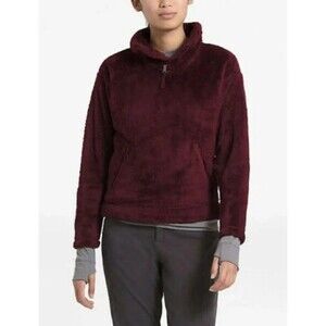 The North Face (S/P) Jacket Furry Fleece 1/4 Zip Pullover Soft Cozy Sweater Coat